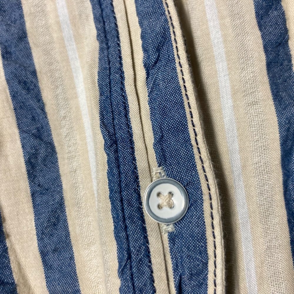 We the Free Set Sail Striped Button Down Oversized Long Sleeve Top Size Medium - Picture 11 of 16